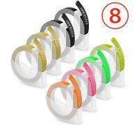 Dymo 12965 imprimante d'étiquettes manuelle 12965 Dymo 3D gaufrage étiqueteuse b90 bricolage étiquette autocollante pour Dymo 9mm ruban d'étiquettes - Type 8PK Label Set 5