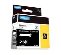 Dymo Ruban industriel Rhino 1734523 Polyester Noir sur blanc 24 mm