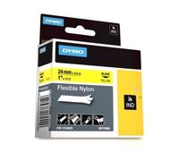 Dymo 1734525 (S0773850) - (24 mm x 24 mm) - Noir sur jaune - Ruban