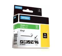 Dymo Originalband 1805420 weiß auf vert 19mm x 5,5m Vinyl