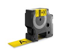 Dymo 1805444 DYMO Rhino Gaine thermorétractable 24mmx1,5m noir sur jaune
