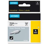 DYMO 18055 - Tube thermorétractable Rhino de 12 mm, couleur blanche