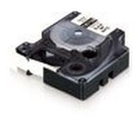 DYMO 18487 Ruban Polyester Metallisé Permanent Noir sur Argent 19mmx5.5m