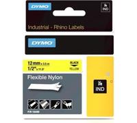 DYMO 18490 Dymo® Ruban flexible en nylon Ruban industriel,nylon,laminé,3,5 mx12 mm,noir/jaune