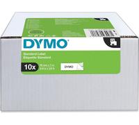 Dymo® 2093098 Ruban d'écriture D1 Polyester - 7 m x 19 mm, noir/blanc, pack de 10