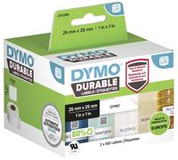 DYMO 2112286 Rouleau d'étiquettes 25 x 25 mm film polypropylène blanc 1700 pc(s) fixation permanente Etiquette universelles