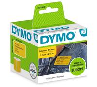 Dymo 2133400 Étiquette Auto-Collante Rectangle Aux Angles Arrondis Amovible Jaune 220 Pièce(S)