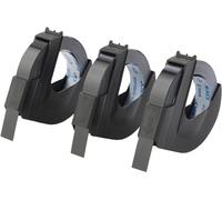 DYMO - Ruban de marquage 3D auto-collant - noir - rouleau (0,9 cm x 3 m) 3 rouleau(x) blister - - pour DYMO Junior embosser