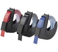 Dymo Cassette à ruban 3D – jeu de 3, 9 mm 3 m, bleu-rouge & bleu-noir, police blanche S0847750