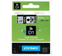 DYMO 40910 Ruban D1 Standard Noir sur Transparent 9mm x 7m - S0720670