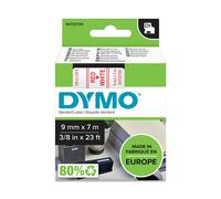 Dymo 40915 (S0720700) - (9 mm) - Rouge sur blanc - Ruban