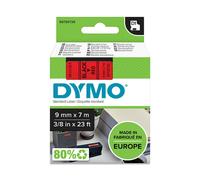 Dymo 40917 (S0720720) - (9 mm) - Noir sur rouge - Ruban