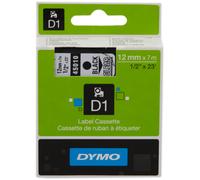 Dymo 45010 (S0720500) - (12 mm) - Noir sur transparent - Ruban