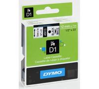 DYMO 45013 Ruban D1 Standard 12mm x 7m Noir sur Blanc - S0720530
