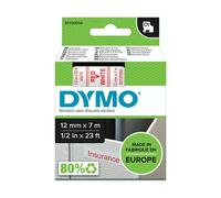 Dymo 45015 (S0720550) - (12 mm) - Rouge sur blanc - Ruban