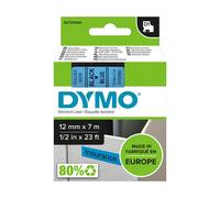 DYMO D1 étiquettes autocollantes authentiques | rouleau 9 mm x 7 m | impression en noir sur fond bleu | pour étiqueteuses LabelManager