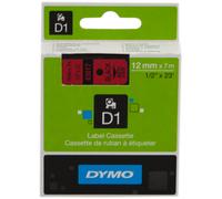 Dymo Ruban 45017 S0720570 Noir sur rouge Original