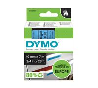 Dymo Ruban D1 19 mm x 7 m noir sur bleu 45806