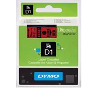 DYMO 45807 Ruban D1 Standard Noir sur Rouge 19mm x 7m - S0720870
