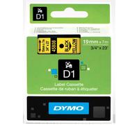 DYMO 45808 Ruban D1 Standard Noir sur Jaune19mm x 7m - S0720880