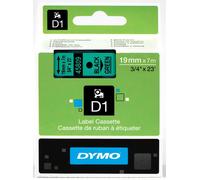 DYMO 45809 Ruban D1 Standard Noir sur Vert 19mm x 7m - S0720890