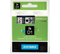 Dymo 53710 S0720920 Étiquettes DirectLabel Noires Sur Transparent 24Mm X 7M
