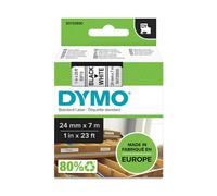 Dymo 53713 (S0720930) - (24 mm) - Noir sur blanc - Ruban