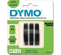 DYMO 3D Cassette à ruban jeu de 3 Couleur de ruban: noir Couleur de police: blanc 9 mm 3 m S0847730