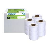 DYMO Authentic LW étiquettes d'adresse autocollantes, 28 mm x 89 mm, 12 rouleaux de 130 étiquettes faciles à décoller (1.560 étiquettes), pour les étiqueteuses LabelWriter