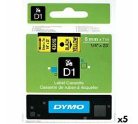 DYMO cf5nastri D1 6 mmx7 m Noir/Jaune