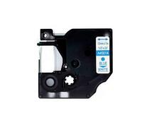 Dymo D1 45014 Ruban adhésif générique pour imprimante d'étiquettes - Texte bleu sur fond blanc - Largeur 12mm x 7 mètres - Remplace S0720540
