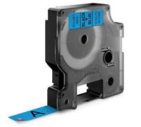 Dymo D1 45016 Ruban d'étiquettes original pour étiqueteuse - Texte noir sur fond bleu - Largeur 12