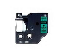 Dymo D1 45019 Ruban adhésif générique pour imprimante d'étiquettes - Texte noir sur fond vert - Largeur 12mm x 7 mètres - Remplace S0720590