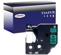 DYMO D1 45019 RUBAN MARQUEUR GÉNÉRIQUE NOIR / VERT S0720590- 12 mm * 7 m G