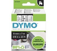 DYMO D1 - Adhésif - noir sur transparent - Rouleau (0,9 cm x 7 m) 1 rouleau(x) de bande d'étiquettes - pour LabelMANAGER 100, 160, 210, 220, 260, 280, 300, 360, 420, Wireless PnP ; LabelPOINT 250