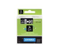 Dymo D1 - Auto-Adhésif - Blanc Sur Noir - Rouleau (1,9 Cm X 7 M) 1 Rouleau(X) Bande D'étiquettes