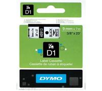 DYMO D1 - Auto-adhésif - noir sur blanc - Rouleau (0,9 cm x 7 m) 1 cassette(s) bande d'étiquettes - pour LabelMANAGER 150, 200, 300, 350, 400, 450, PC; LabelPOINT