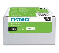 DYMO D1 - Auto-adhésif - noir sur blanc - Rouleau (0,9 cm x 7 m) 10 cassette(s) bande d'étiquettes