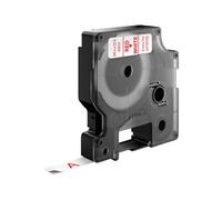 DYMO D1 - Auto-adhésif - rouge sur blanc - rouleau (0,95 cm x 7 m) 1 cassette(s) bande d'étiquettes - pour DYMO 1000 Plus; LabelMANAGER; RhinoPRO 1000, 5000, 5000 Hard Case Kit