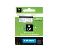 DYMO D1 - bande d'étiquettes - 1 cassette(s) - Rouleau (1,2 cm x 7 m)