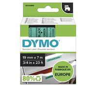 Dymo 45809 (S0720890) - (19 mm) - Noir sur vert - Ruban