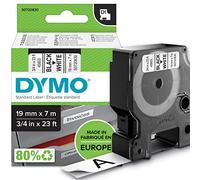 Dymo Étiquettes autocollantes D1 authentiques Noir sur blanc 19 mm x 7 m pour LabelManager