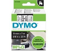 Dymo D1 étiquettes autocollantes authentiques | 9 mm x 7 m | impression en noir sur fond blanc | pour étiqueteuses LabelManager, Ruban