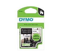 DYMO D1 étiquettes autocollantes authentiques | rouleau de 19 mm x 3,5 m | impression en noir sur fond blanc | pour étiqueteuses LabelManager