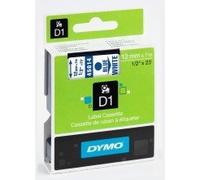 DYMO D1 Ruban pour étiqueteuse standard Pack 1 unité 12 mm x 7 m Blue on White