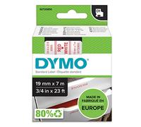 DYMO D1 - Étiquettes - rouge sur blanc - Rouleau (1,9 cm x 7 m) 1 rouleau(x) - pour LabelMANAGER; LabelPOINT