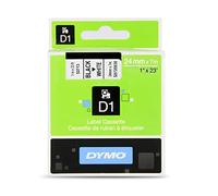 Dymo Étiquettes D1 autocollantes – Noir sur blanc – 24 mm x 7 m