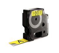 DYMO D1 Standard - Plastique - auto-adhésif - noir sur jaune - Rouleau (1,9 cm x 7 m) 1 cassette(s) bande d'étiquettes - pour LabelMANAGER 360D, 420P; DYMO LabelWriter 450 Duo