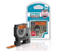 DYMO D1 Vinyl ruban d'écriture HP noir/orange 12 mm x 3 m