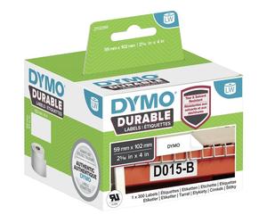 Dymo Durable 2112290 Étiquette Noir sur blanc